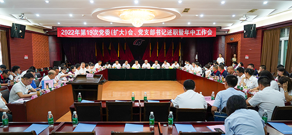 綿陽機(jī)場召開2022年第19次黨委（擴(kuò)大）會、黨支部書記述職暨年中工作會.jpg
